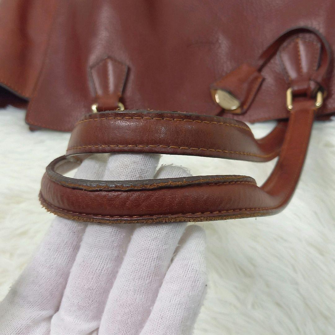 ボルドリーニ セレリア トートバッグ 肩掛け レザー ブラウン 赤茶 6853