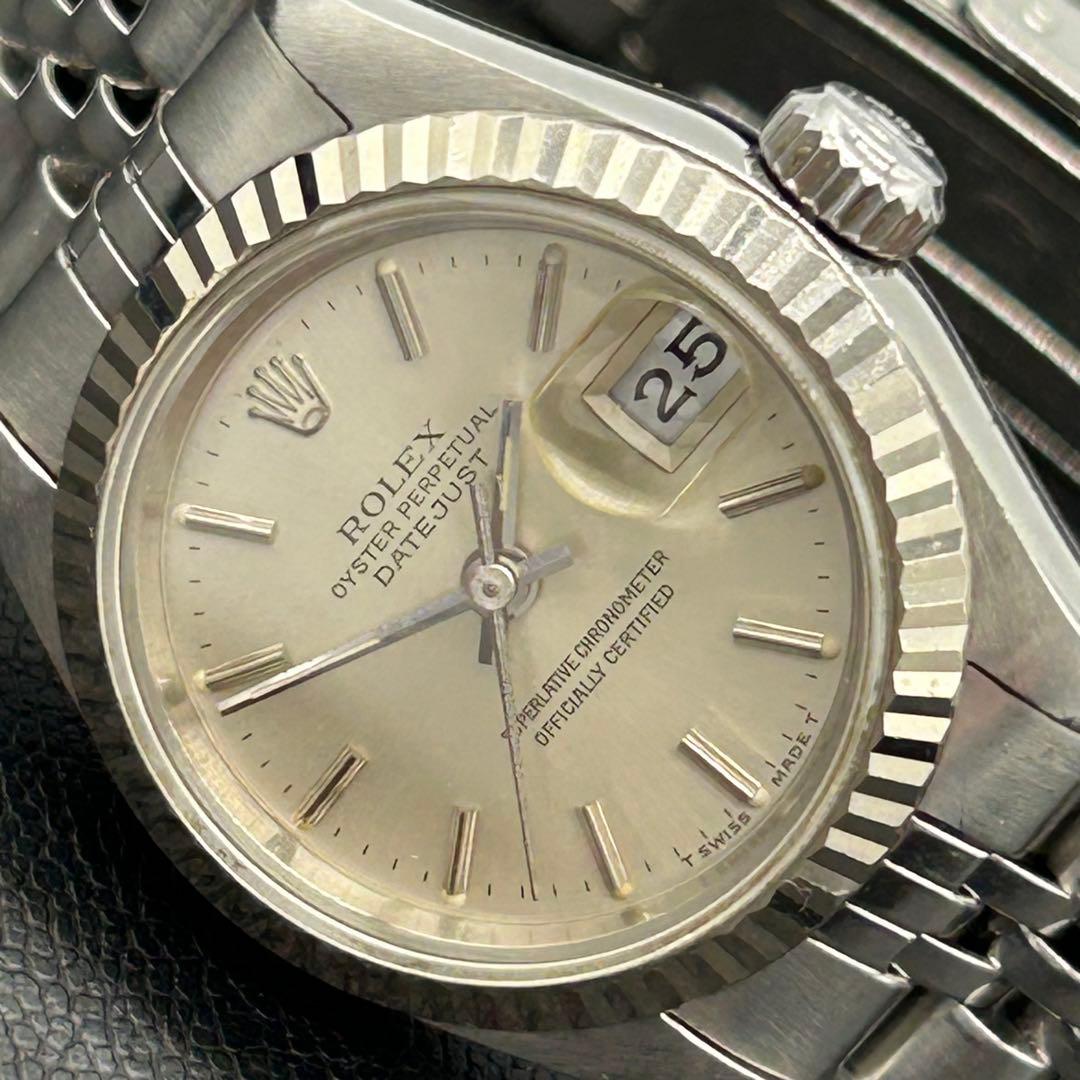 ROLEX ロレックス自動巻きオイスターパーペチュアルデイトジャスト WG/SS
