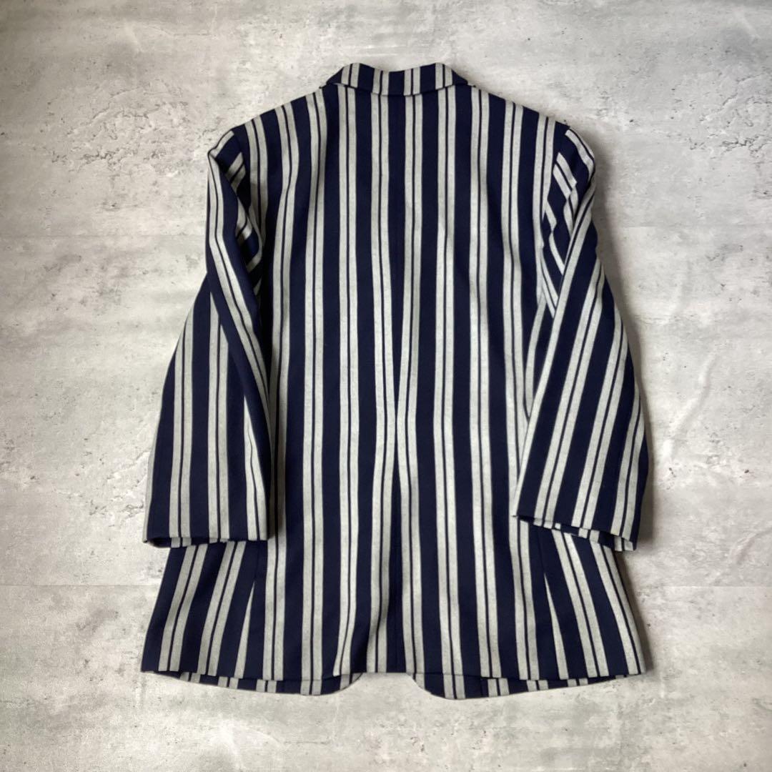 ChristianDior ディオール　2ピース　ストライプ　ネイビー