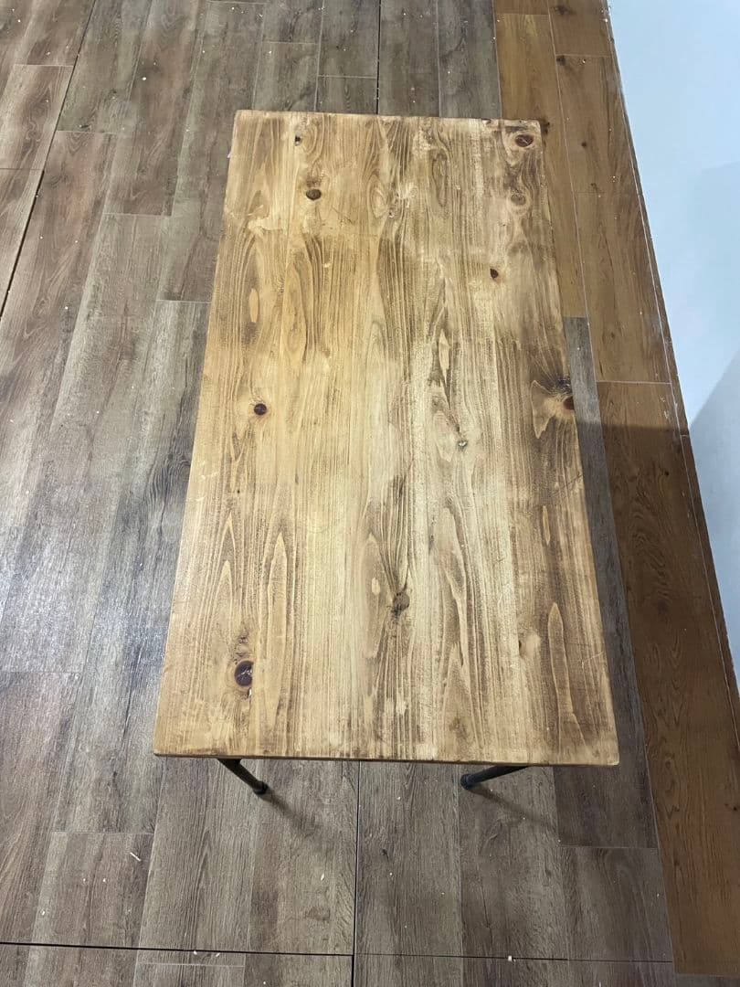 アンティーク風　カウンターテーブル　ダイニングテーブル　幅90