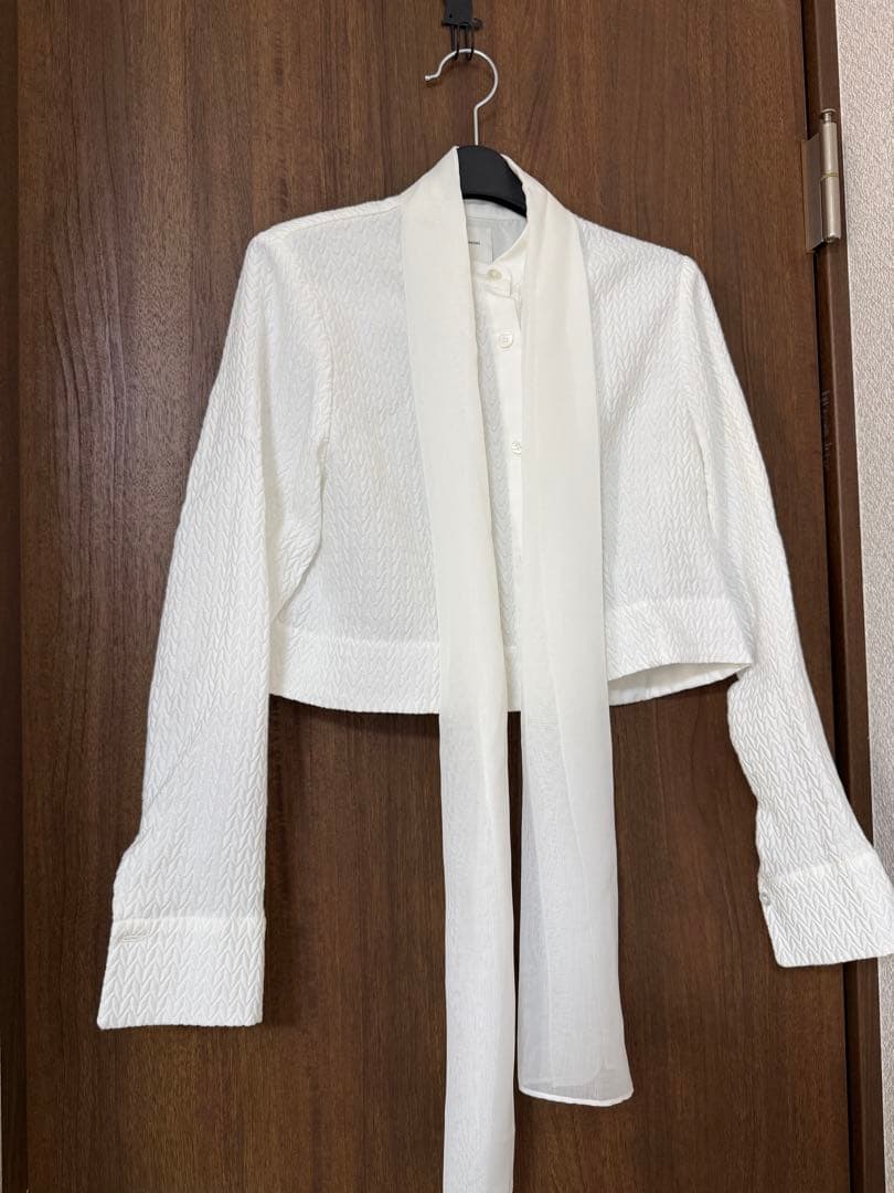 yori ハートフクレショートシャツ ホワイト