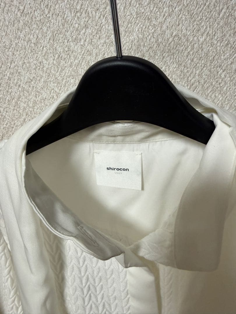 yori ハートフクレショートシャツ ホワイト