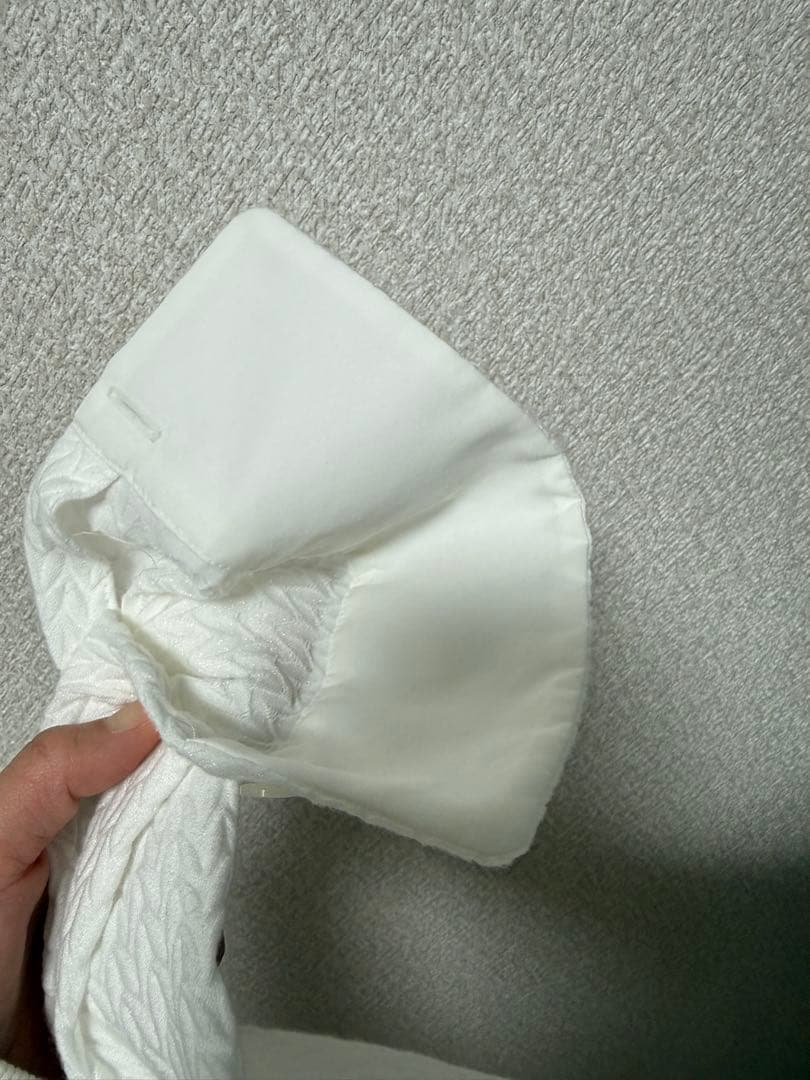 yori ハートフクレショートシャツ ホワイト