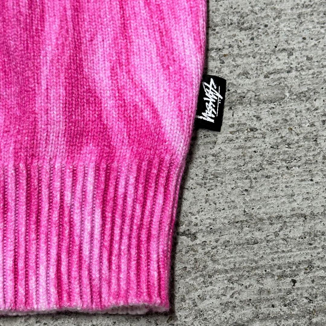 【即完】STUSSY printed fur sweater