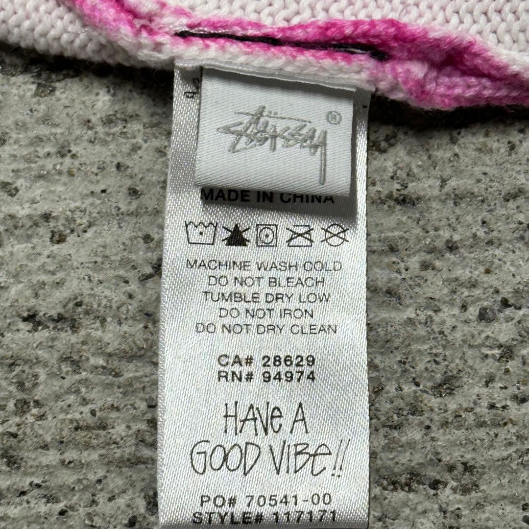 【即完】STUSSY printed fur sweater