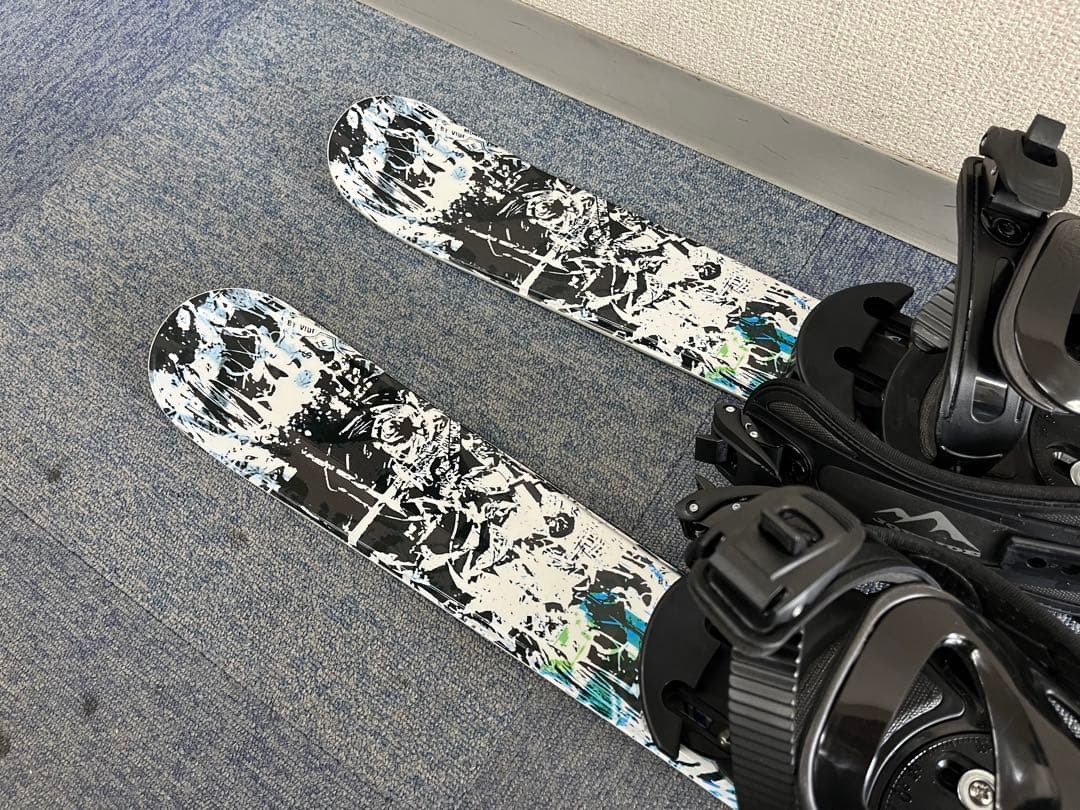 JOYRIDE ショートスキー ビンディング(S/M)セット　シナノ ポール