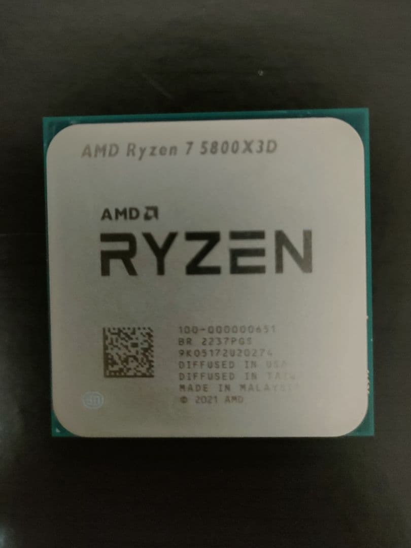 amd ryzen 5800x3d CPU (中古)