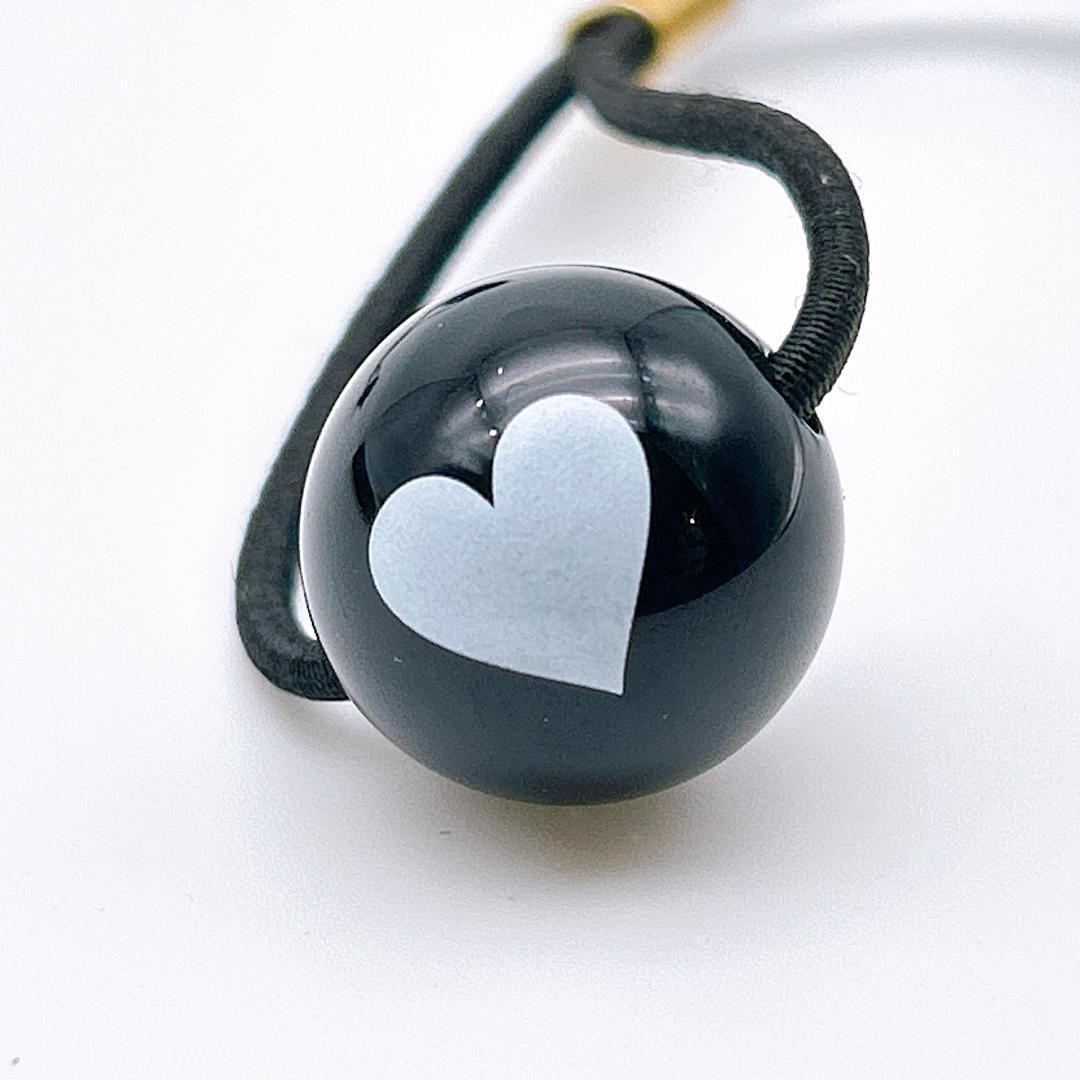 【極美品！鑑定済み！】シャネル ヘアゴム 2個セット ハート ブラック