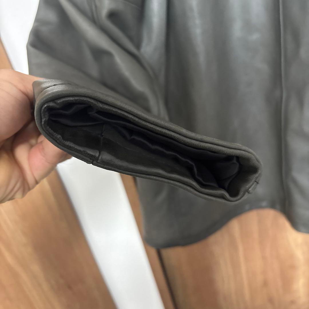 ディーゼル24AWラムレザーハーフコートL-NICOサイズ52 ¥198,000