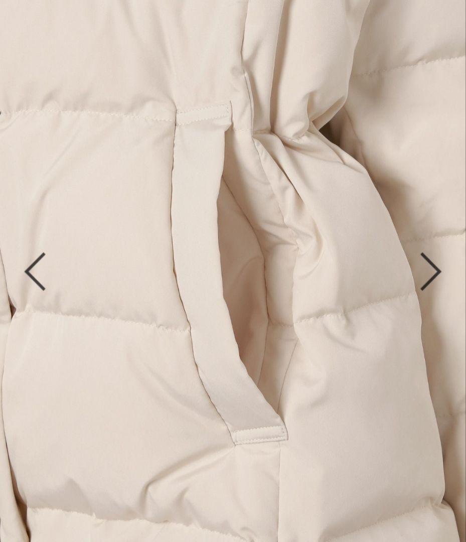 GLOBALWORK　ウツクシルエット撥水ダウンコート　アイボリー　Lサイズ