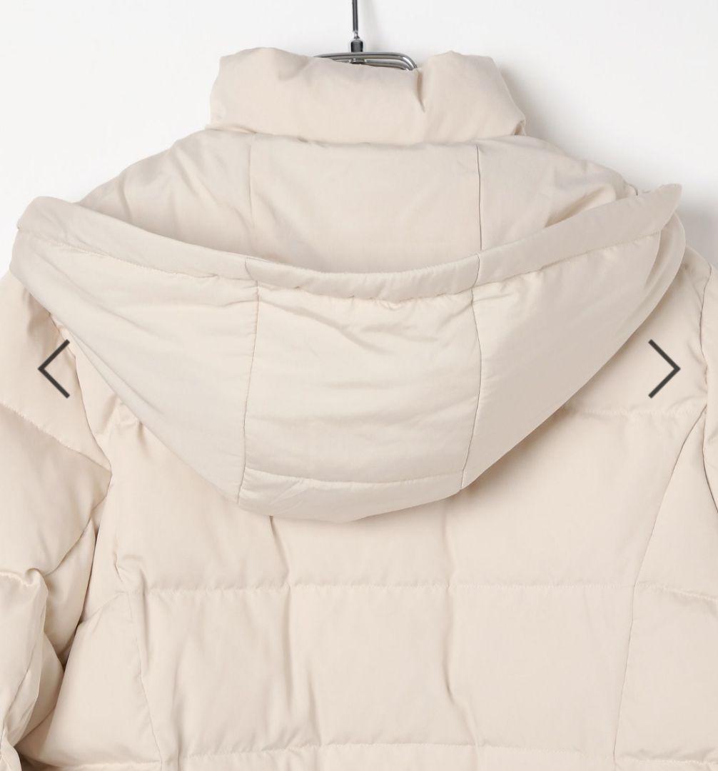 GLOBALWORK　ウツクシルエット撥水ダウンコート　アイボリー　Lサイズ