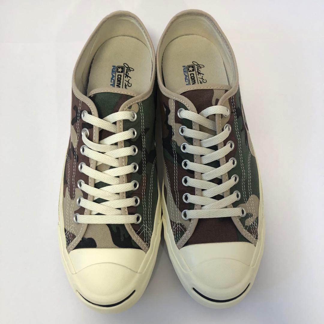 美品 converse コンバース ジャックパーセル キャンバス カモフラ カモ