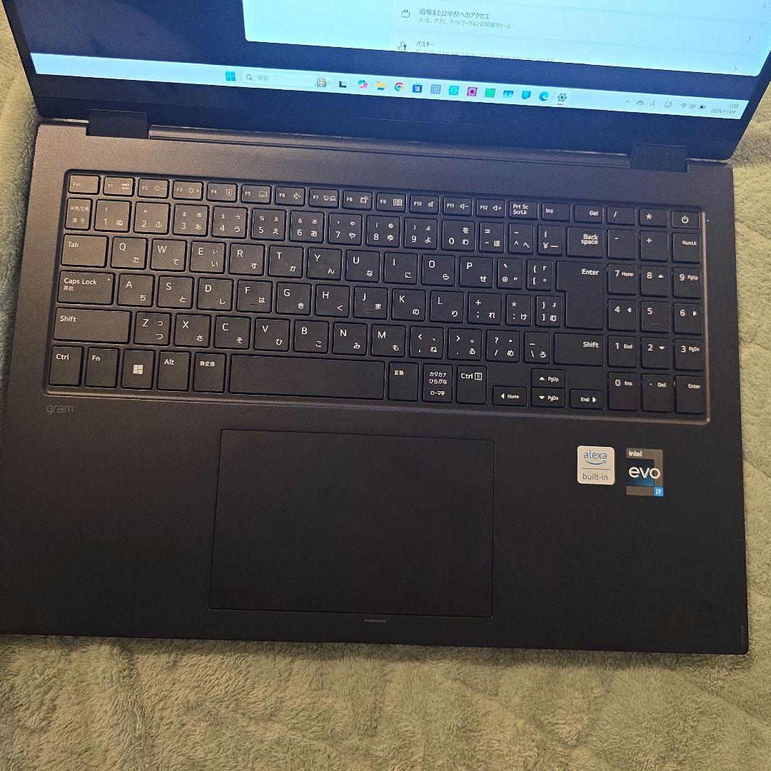 LG 2in1 ノートパソコン PC gram 16T90Q-KA75J