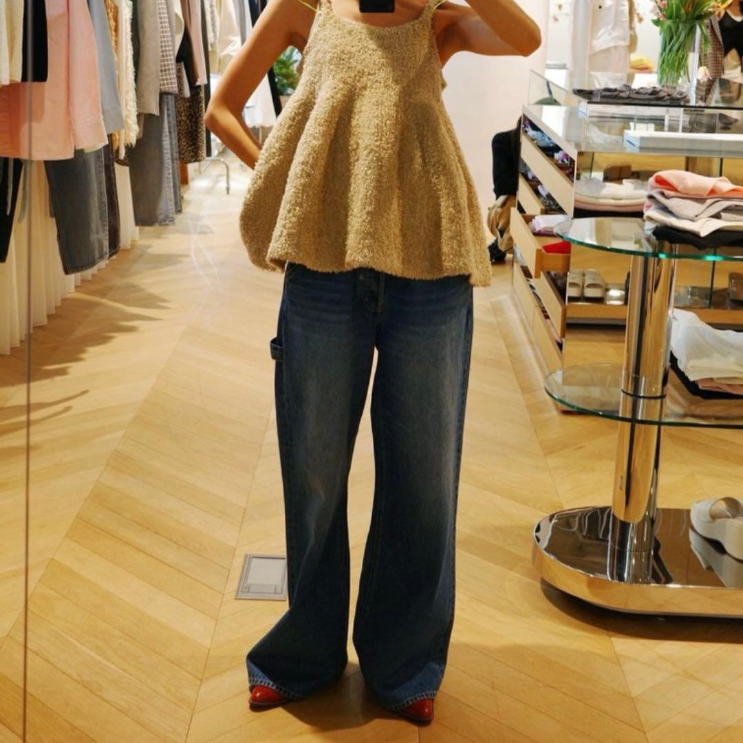 searoomlynn Ribbon Yarn フレアニットキャミ