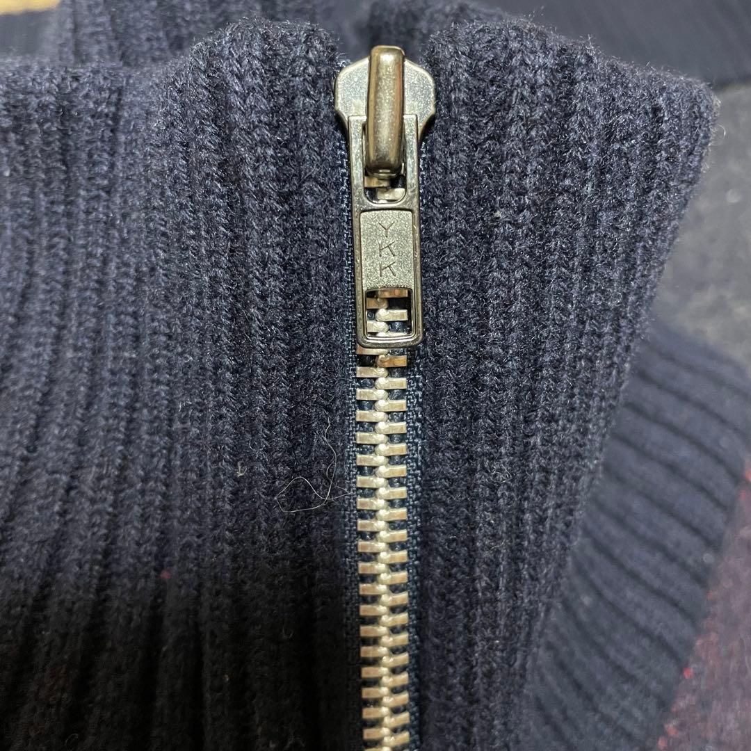 20471120/ハーフジップニット/M/日本製/ヒョーマ/90s 裏原/袖ロゴ