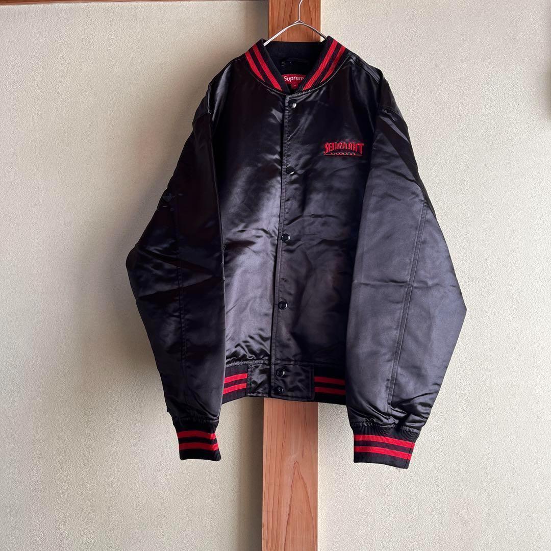 シュプリーム × スラッシャー 刺繍ロゴ スカジャン ブルゾン