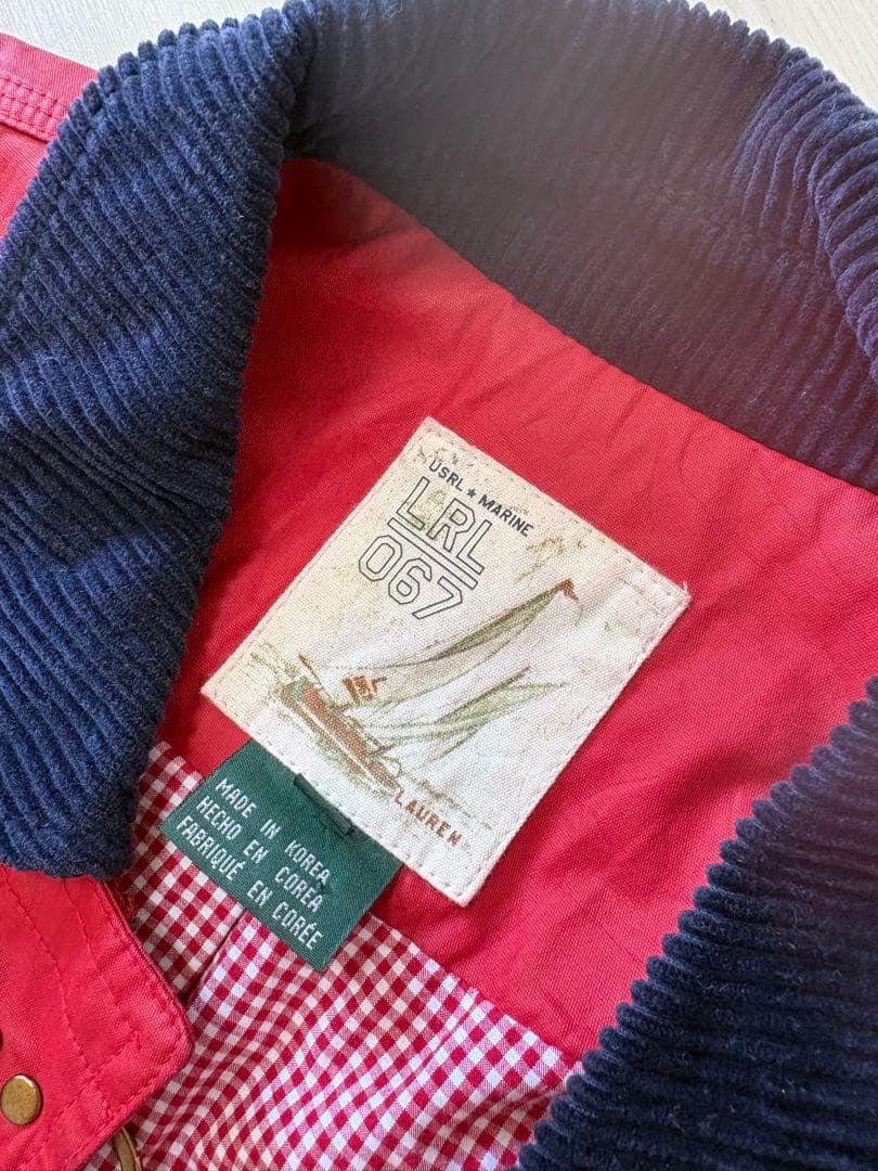 m*h様 ラルフ・ローレン 赤 コットンジャケット LRL 067