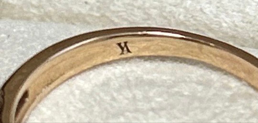 K18 ダイヤモンドリング ヴァンドーム青山 上品デザイン 9号 美品