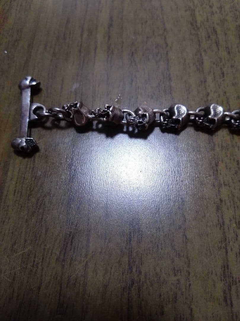 Silver シルバー　925 ドクロ　ブレスレット　約53g