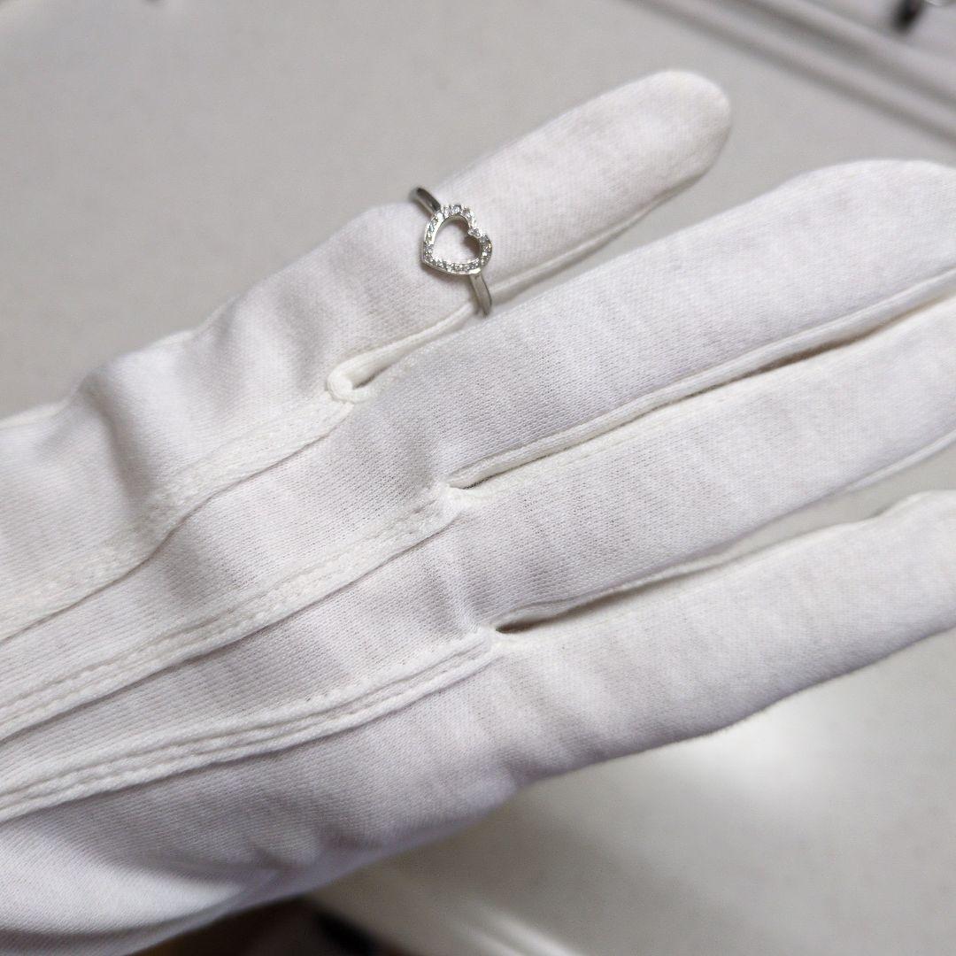 ティファニー リング センチメンタル ハート ダイヤモンド PT950 12号