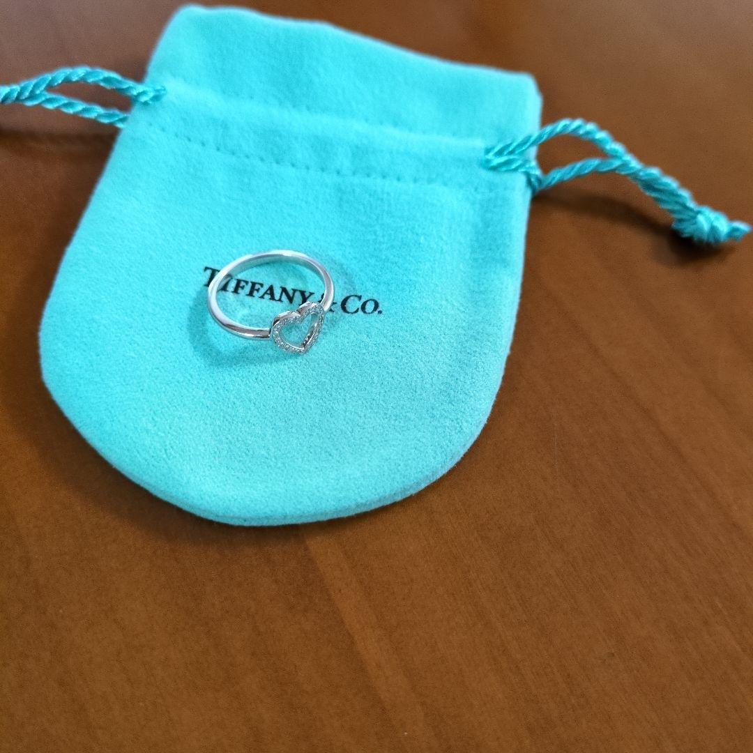 ティファニー リング センチメンタル ハート ダイヤモンド PT950 12号