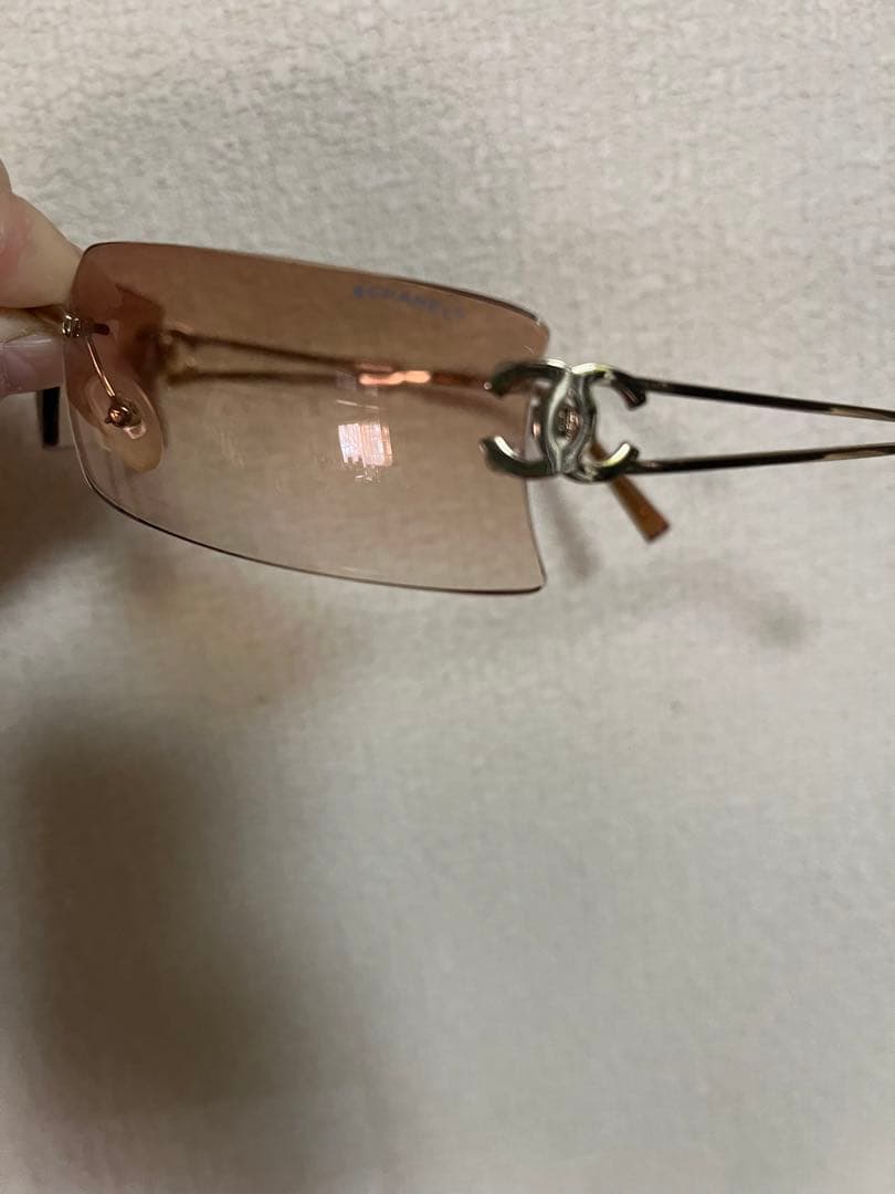 CHANEL ブラウンレンズ ゴールドフレーム サングラス　シャネル