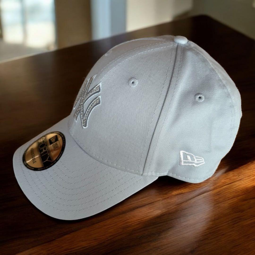 新品 NEWERA 9FORTY Rhinestone ヤンキース ペールブルー