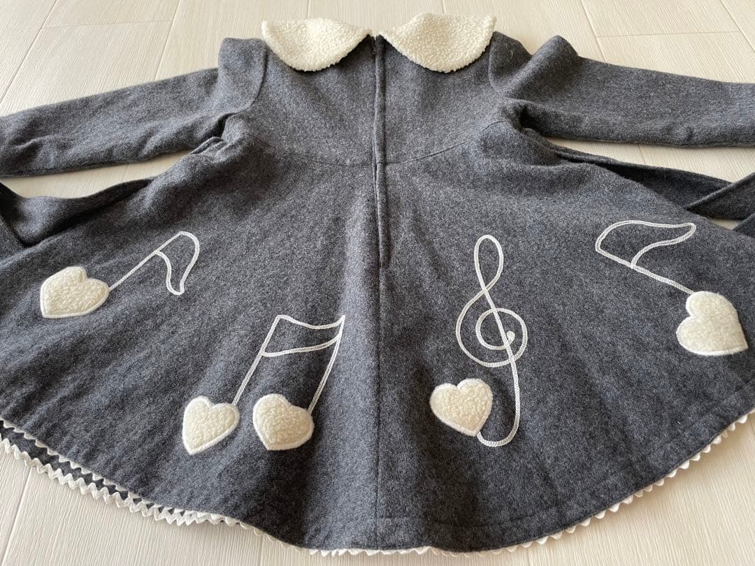 【希少】　シャーリーテンプル　ワンピース　音符　110cm