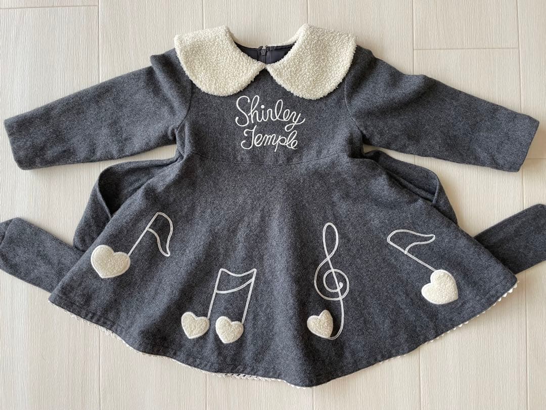 【希少】　シャーリーテンプル　ワンピース　音符　110cm