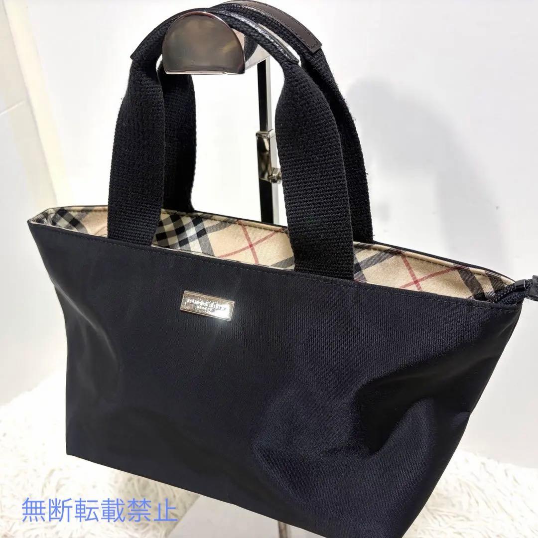 ✨美品✨BURBERRY バーバリー　ハンドバッグ　ミニトート　黒