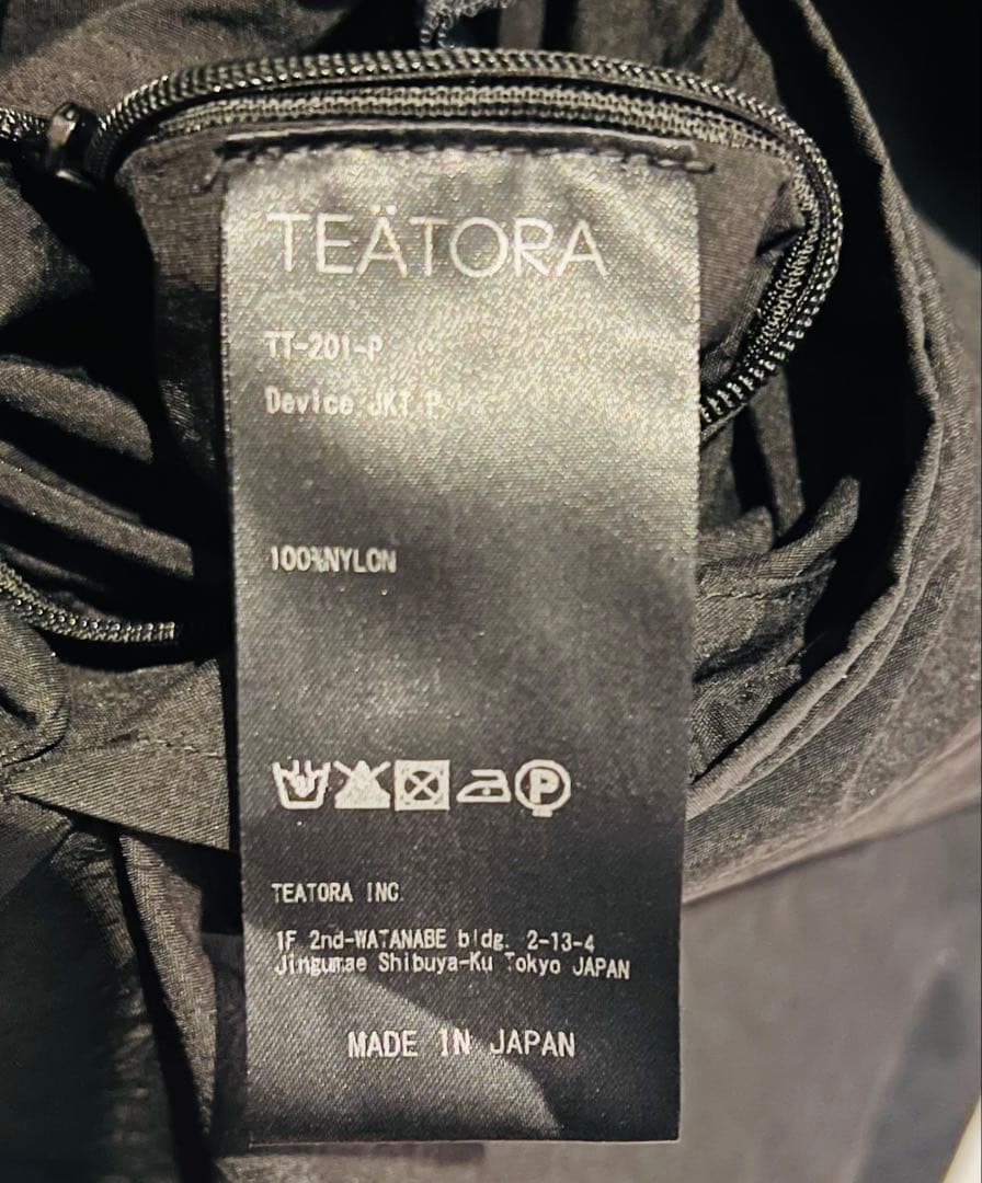 ジャケット・アウター TEATORA Device JKT P black 3