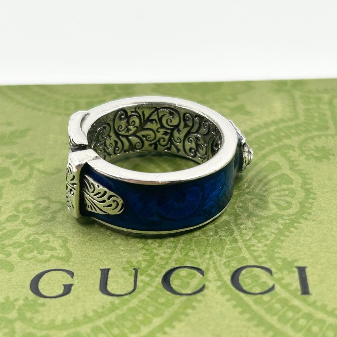 希少✨　グッチ　リング　キャット　アラベスク　ガーデン　インターロッキング　GG