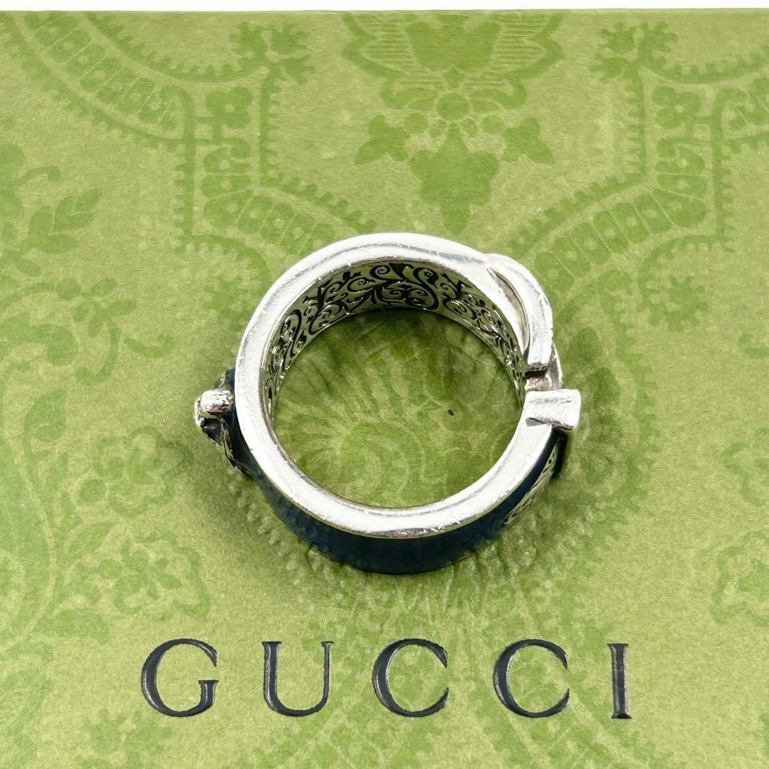 希少✨　グッチ　リング　キャット　アラベスク　ガーデン　インターロッキング　GG