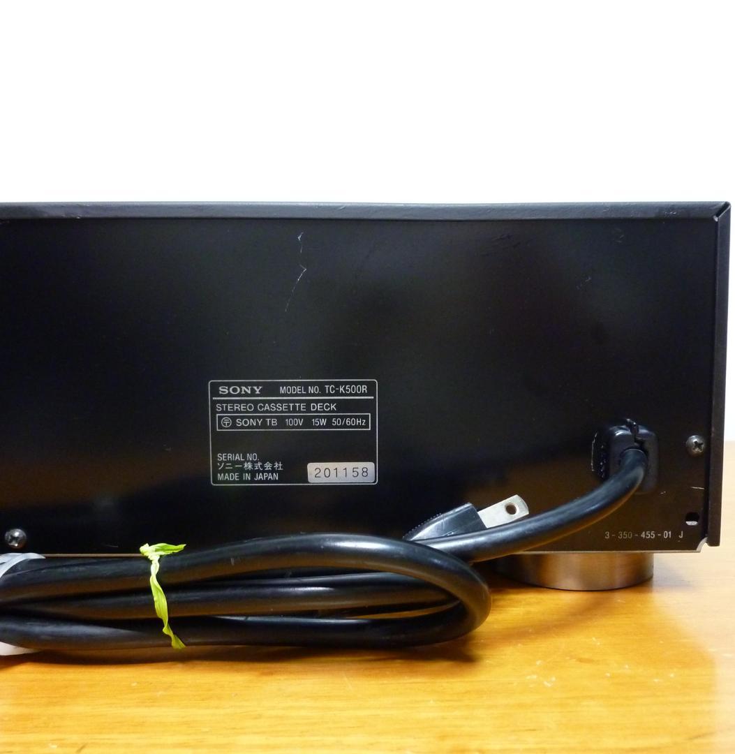 SONY ソニー TC-K500R オートリバースカセットデッキ プレーヤー