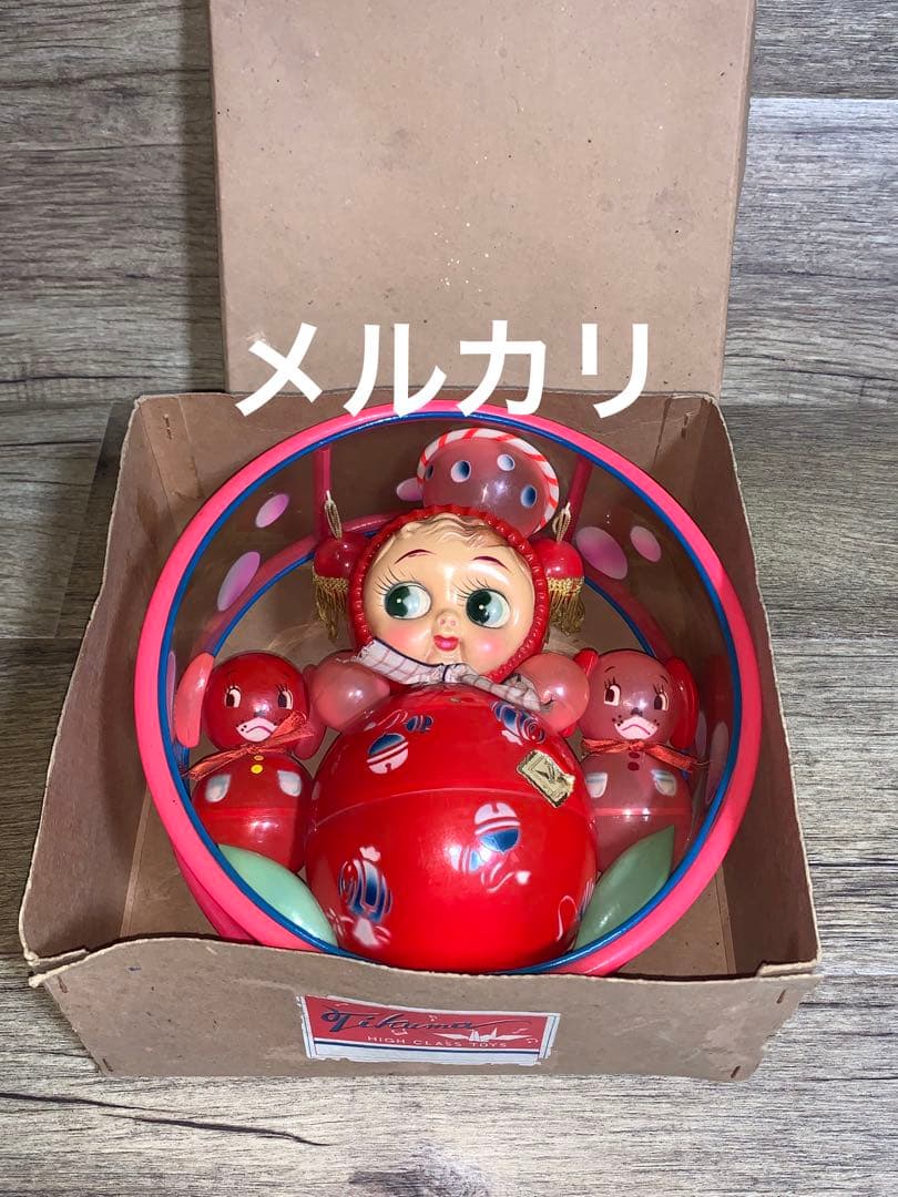 当時物 戦前 セルロイド キューピー 人形 起き上がりこぼし 昭和 レトロ