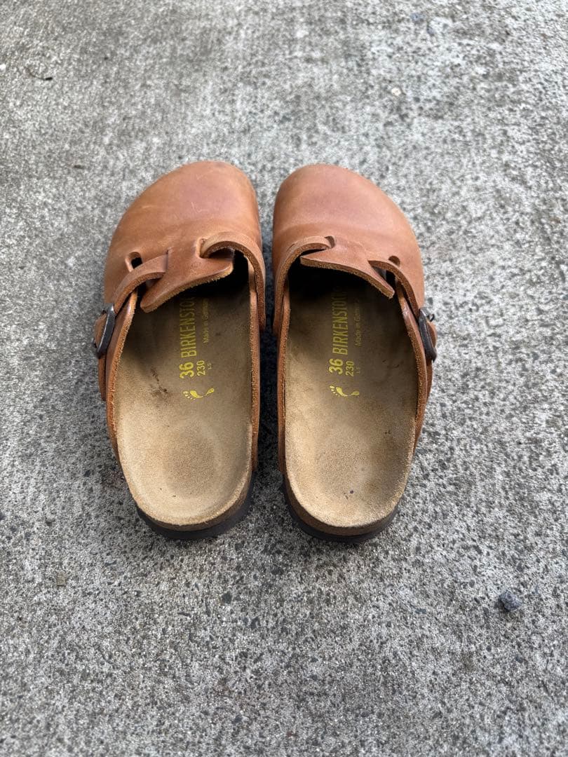 BIRKENSTOCK ボストン レザー クロッグサンダル　36 23cm