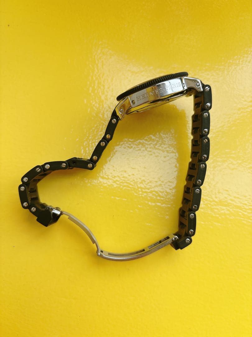 HERMES クロノグラフ クリッパーダイバー クォーツ 腕時計 CL2.315