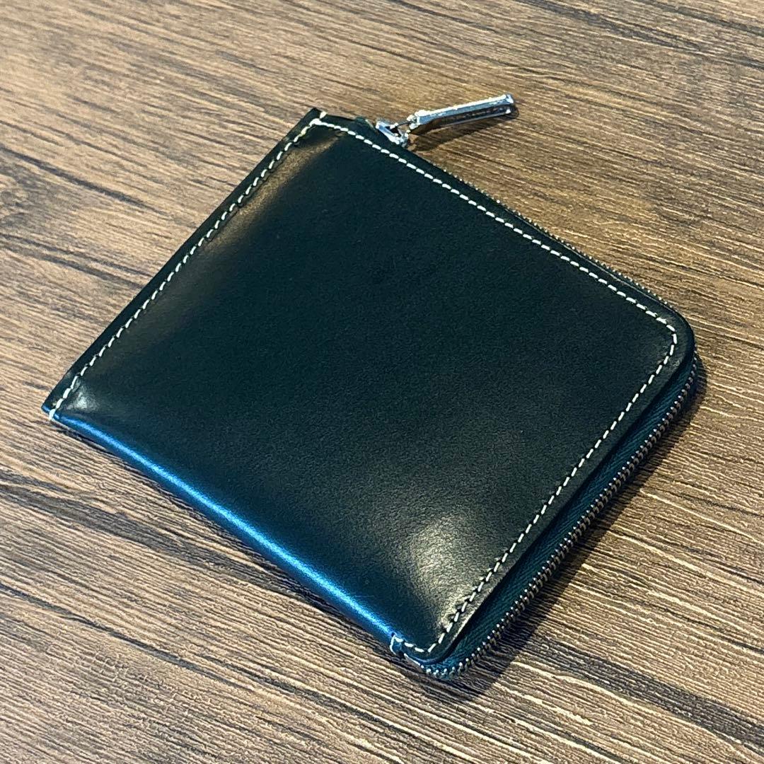 未使用 ホワイトハウスコックス L字ジップ ワレット S3068 グリーン