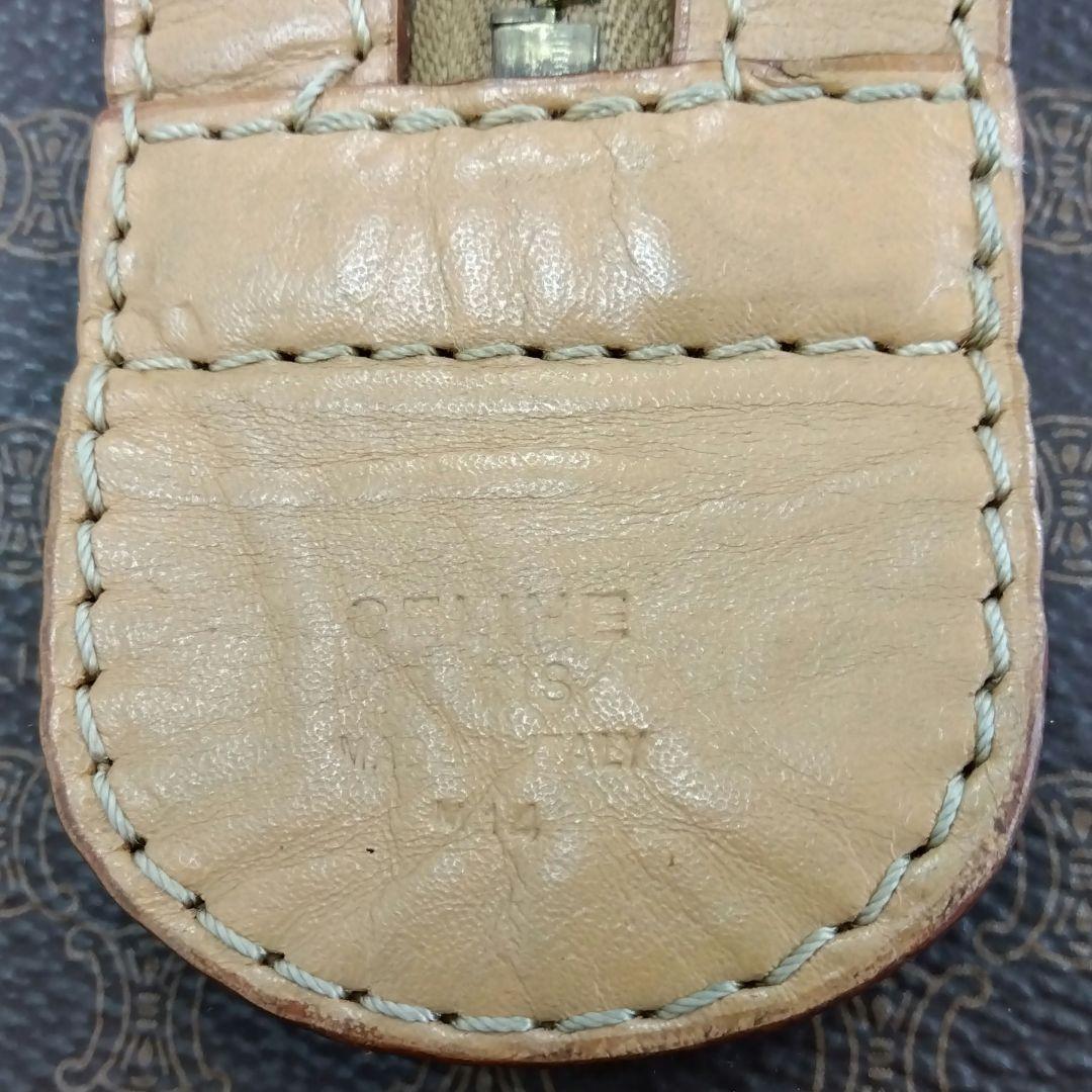 JP53 セリーヌ マカダム ボストンバッグ カデナ&クロシェット付き キー2本