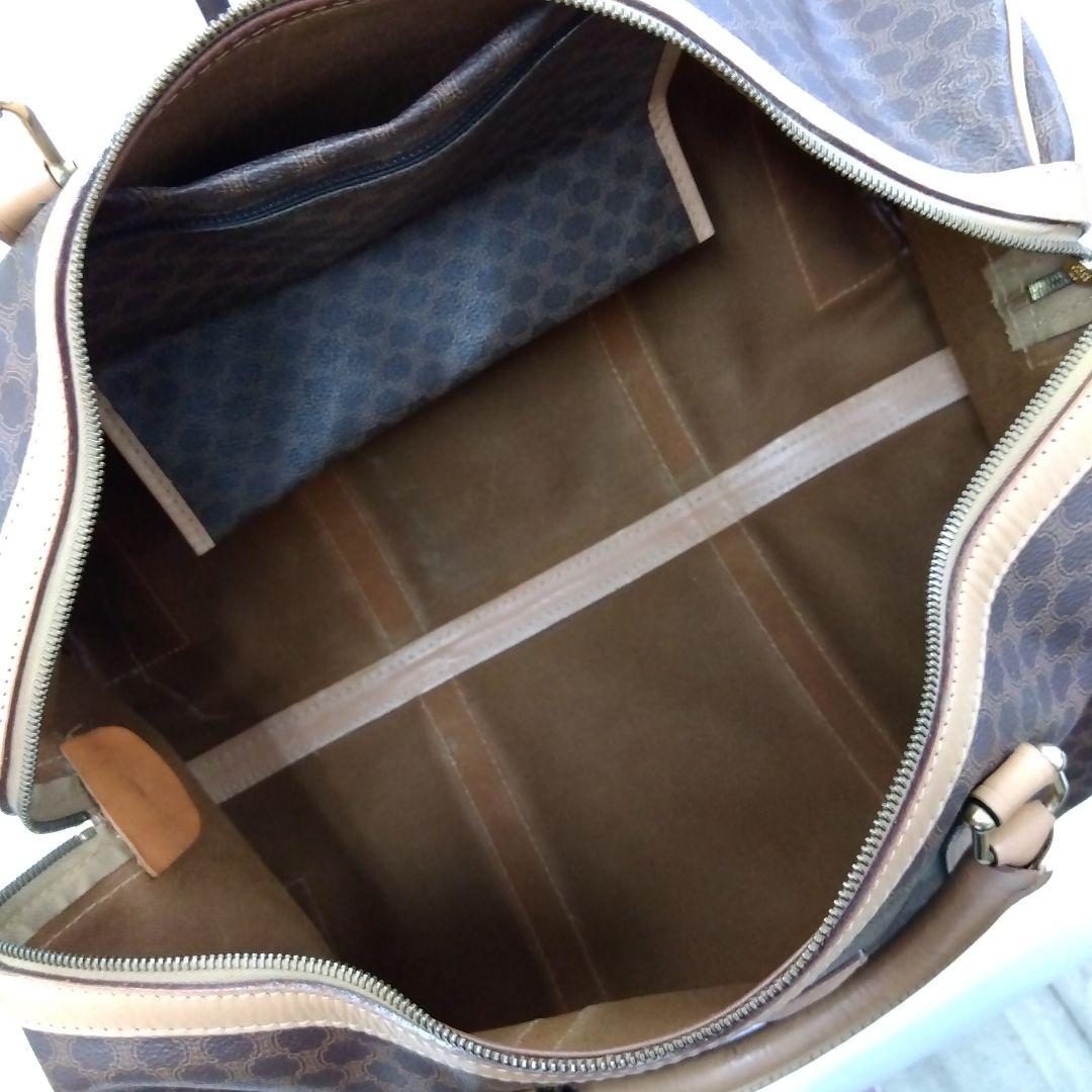 JP53 セリーヌ マカダム ボストンバッグ カデナ&クロシェット付き キー2本