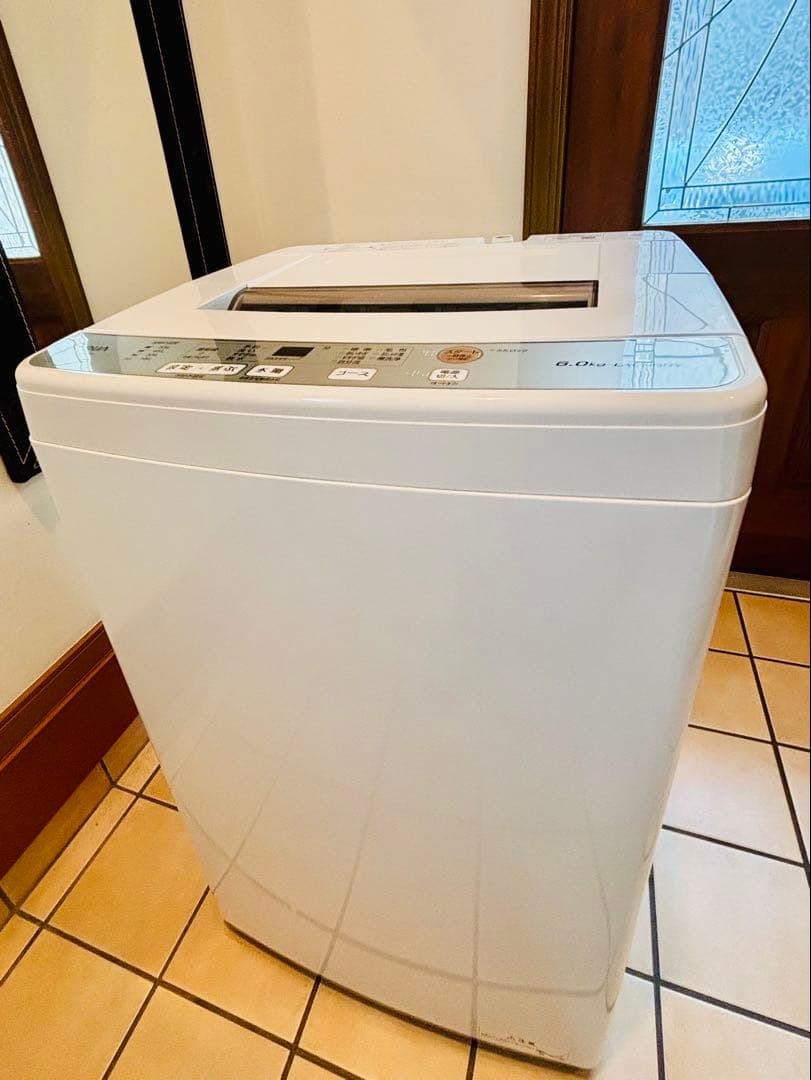 洗濯機6キロ　AQUA 2021年式　AQW-S60J