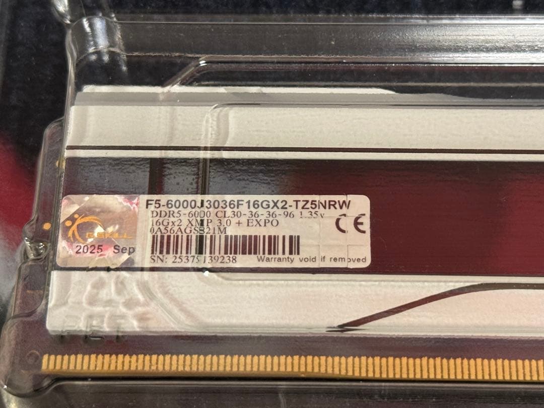 n*o様 G.SKILL TRIDENT Z5 NEO RGB DDR5 16G