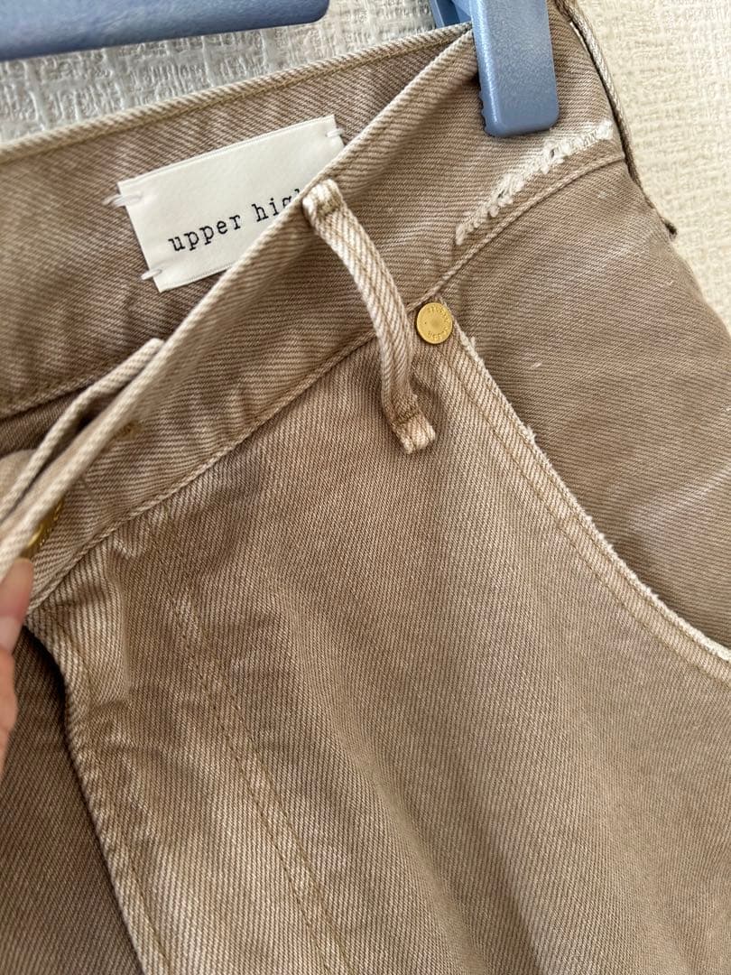 upper hights for conte ベージュデニムパンツ　24 美品