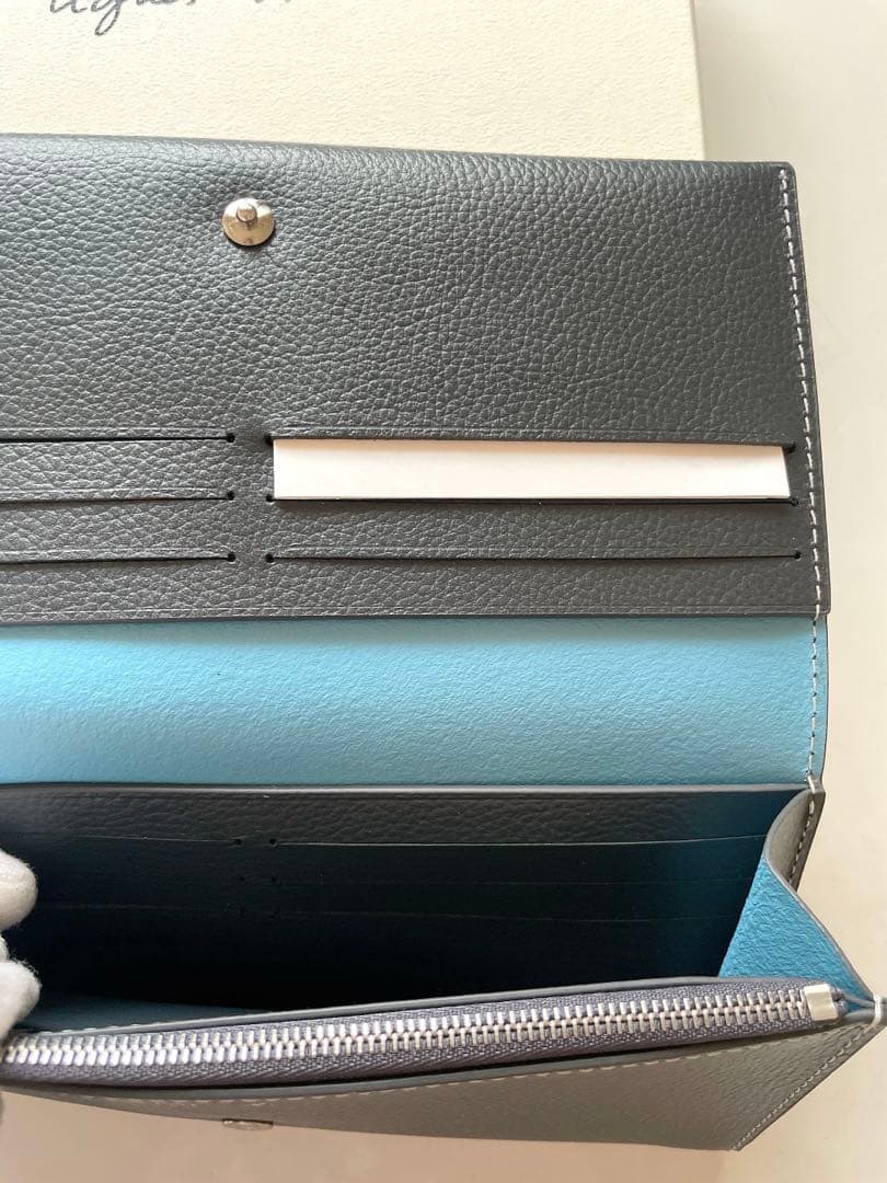 agnès b. ダークグレー 長財布