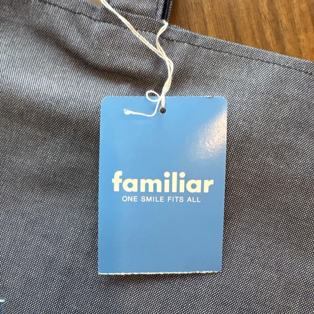 familiar デニムバッグ　手刺繍　新品未使用品