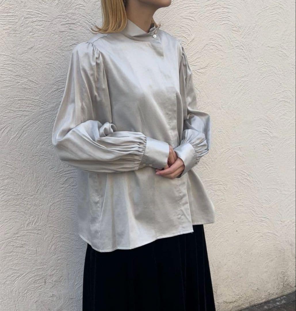 foufou スタンドカラー ドレスシャツ