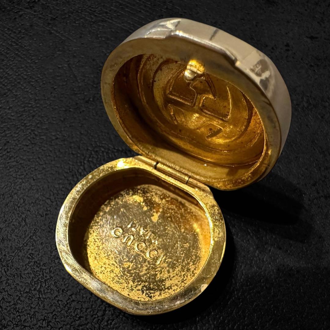 GUCCI ピルケース ヴィンテージ　オールドグッチ インターロッキング