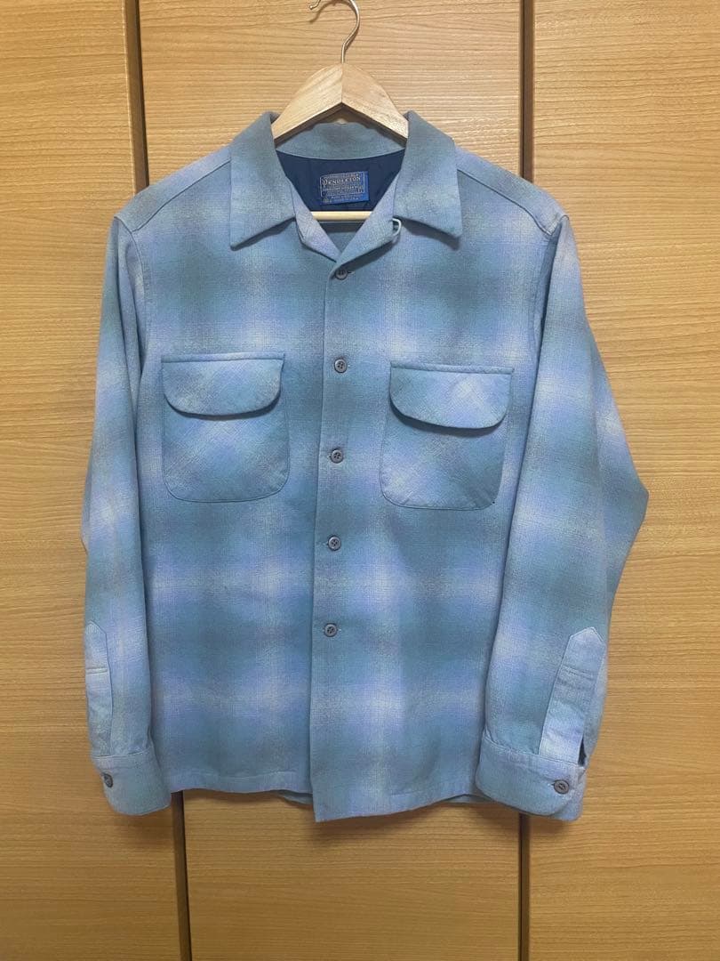 トップス 70S PENDLETON OMBRE CHECK WOOL SHIRT