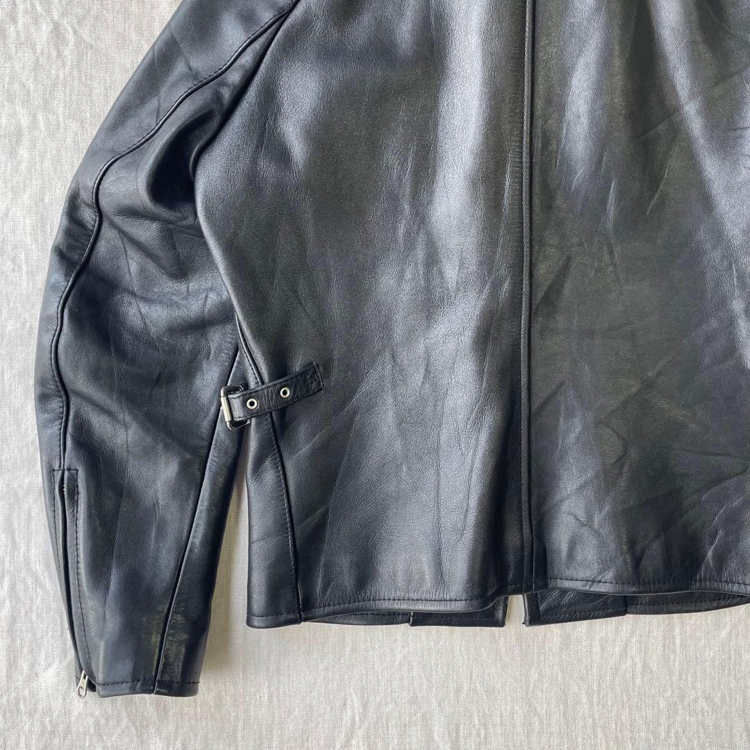 【希少】OZON COMMUNITY 八の字 シングルライダースジャケット