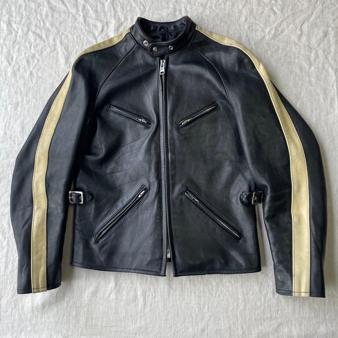 【希少】OZON COMMUNITY 八の字 シングルライダースジャケット